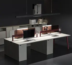 Ufficio furnitureJieao C serie 4 persona divisorio ufficio moderna multi-purpose workstation con armadio fisso