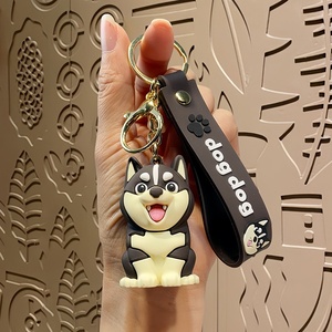 Porte-clés Doberman Pinscher en forme de chiot de dessin animé, figurine mignonne, breloque, prix de machine à griffes, cadeau d'anniversaire, vente en gros - Product Image 6