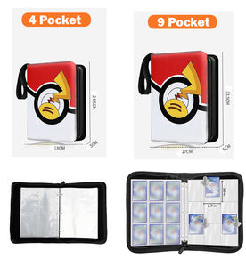 Reliure pour cartes à collectionner pour cartes de jeu Pokemoned Baseball Basketball Football 4 pochettes Porte-cartes de visite 400 cartes avec pochettes - Product Image 6