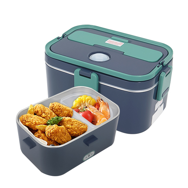 60w 12v 24v 110v 220v Electric Lunch Boxes Food Warmer Tiffin Lunchbox USB Self Heating Stainless Steel Bento Lunch Box Lunchbox