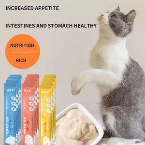 Comida húmeda para gatos de alta calidad, muchos sabores, 15g, golosinas cremosas para gatos, bocadillo húmedo para gatos - Product Image 2