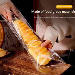 Sacs rétractables en <span class=keywords><strong>cellophane</strong></span> BOPP transparents Meston Opp, fond carré, pour aliments, bonbons, pain, pop-corn, impression en héliogravure, résistants à l'humidité - Product Image 5