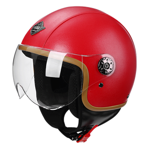 Mũ Bảo Hiểm Xe Máy BYB/666, Màu Đen, Giao Hàng Nhanh, Có Tấm Che Nửa Mặt - Product Image 2