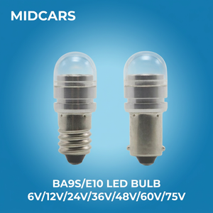 <span class=keywords><strong>Ampoule</strong></span> <span class=keywords><strong>LED</strong></span> BA9S 6V 12V 24V 48V 60V 75V E10 1W, voyant lumineux pour instrument expérimental, machine, lampe de signalisation, voyant d'avertissement - Product Image 1