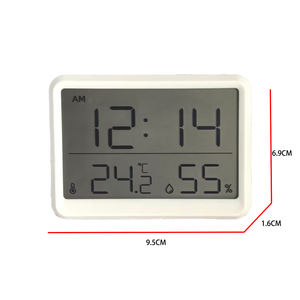 Reloj <span class=keywords><strong>Despertador</strong></span> Digital LCD Magnético Delgado Inteligente y Simple de Fábrica BSCI, Estación Meteorológica, Temperatura Interior, Humedad, Uso en el Hogar y la Oficina - Product Image 6