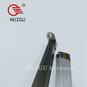 Bande de support à rayures anodisées pour armoire, Tube ovale, 3/1.0/1.5mm d'épaisseur - Product Image 5