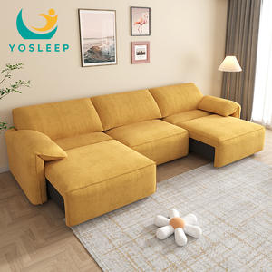 Sofá cama de tela multifuncional inteligente de estilo italiano, sofá eléctrico reclinable de 2 y 3 plazas para habitación de <span class=keywords><strong>alquiler</strong></span> de apartamento - Product Image 4