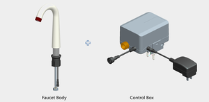 Grifos de baño con sensor sin contacto automático de cuello de ganso largo con certificado CE al por mayor - Product Image 5