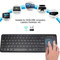 Clavier tactile sans fil 2.4G Clavier ergonomique à ciseaux muet pour bureau et ordinateur d'affaires