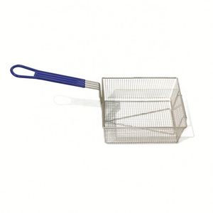Friteuse à gaz professionnelle verticale en acier inoxydable, personnalisée, à un seul cylindre, avec 2 paniers, minuteur et armoire - Product Image 6