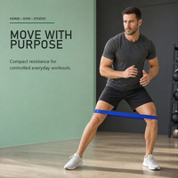 Bandas de Ejercicio LC TPE, Tiras Elásticas de Gel de Silicona, Alta Elasticidad, Impermeables, Duraderas, Resistencia Media (5LB), Set de Fitness Portátil