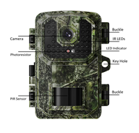 4K Wildlife Trail Camera 2K Pir Motion Opname Nightshot Full Hd 1080 Thermo Visie Voor Dierenval Jagen Cmos Imaging