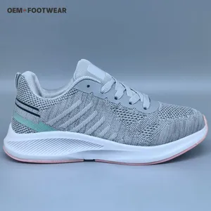 OEM calçado hebei fábrica baixo preço personalizado voar malha flexível jogging jogger atlético running calçados esportivos