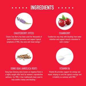 Ventes en gros de gommes vitaminées PMS végétaliennes pour femmes, gommes pour les douleurs menstruelles pour soutenir l'équilibre hormonal et soulager les crampes - Product Image 4
