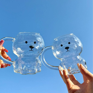 El Fabricante Ofrece Tazas de Vidrio de Borosilicato de Alta Calidad con Diseño 3D de Cachorros <span class=keywords><strong>Beagle</strong></span>, Aptas para Calentar, para Compra al por Mayor - Product Image 3