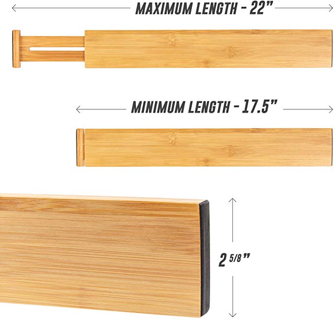 100% натуральные бамбуковые ящики-кухонные ящики-органайзеры