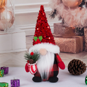 Muñecos Decorativos Navideños, Muñecos de Papá Noel y Rodolfo, Artículos para Exhibición en Ventanas - Product Image 6