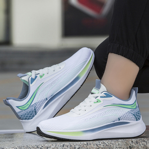 Sneakers Casual da Uomo alla Moda per Primavera, Estate e Autunno, Traspiranti in Maglia, Comode Espadrillas con Lacci, Scarpe da Jogging - Product Image 4