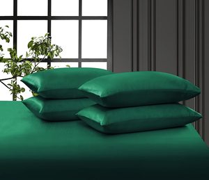 Ultra Soft and Breathable Quality Woven Western 3-Piece Silky <b>Satin</b> Duvet Cover <b>Set</b> with Zipper Closure 200TC - Product Image 2