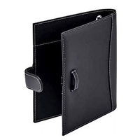 Carpeta de currículum de cuero A4/A5 con logotipo personalizado con patrón de caja de bolsillo de portapapeles de almacenamiento de Carpeta de 3 anillas para uso comercial de votos matrimoniales