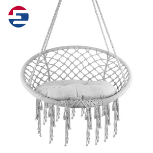 आधुनिक डबल सीटें इनडोर/आउटडोर फांसी कुर्सी स्विंग 600d ऑक्साफोर्ड तकिया लोहे के फ्रेम रॉकिंग कुर्सी लिविंग रूम - Product Image 2
