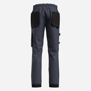 Safety Work Pants Multi Pockets Work Trousers Autumn Winter Worker Professional Performance Work Pants Grey Cotton OEM Service