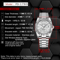 Jam Tangan Pria PAGANI DESIGN 40mm NH36A Mekanik Otomatis 2025 Terbaru, Retro Mewah, Kaca Safir, Tahan Air, Sporty 1783