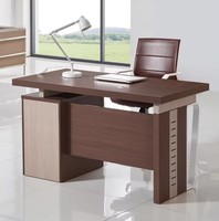 Bureau d'étude simple pour ordinateur, bureau de direction en bois moderne, table et chaises