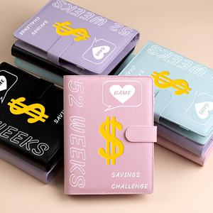 Carpeta de Notas A5 al por Mayor para el <span class=keywords><strong>Reto</strong></span> de <span class=keywords><strong>Ahorro</strong></span> de <span class=keywords><strong>52</strong></span> <span class=keywords><strong>Semanas</strong></span>, con Sobres para Efectivo y Diseño Espiral, Herramienta de Presupuesto para Ahorrar Dinero - Product Image 3