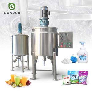 Cosmetic Fertilizer Pneumatic Vacuum 30l 50l 100 Liter 300l 5000l 6000l Stainless Steel Mixing Tank with Agitator - Product Image 1
