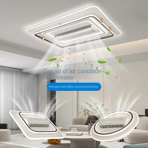 ไฟพัดลมติดเพดาน LED อะคริลิคหรี่แสงได้สำหรับห้องนั่งเล่นในร่มพร้อมรีโมทควบคุม - Product Image 6