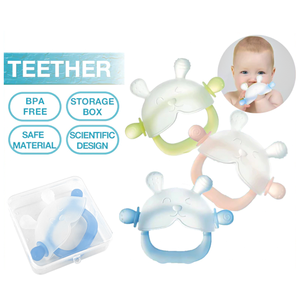 Mordedor de Silicona de Grado Alimenticio para Bebés, Forma de Conejo, Fácil de Agarrar, Bajo MOQ, Se Acepta Logotipo Personalizado - Product Image 2