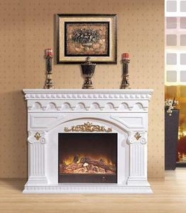 BOTON STONE Faux Stone Design Cheminée blanche Décoration de cheminée entoure la cheminée extérieure en pierre - Product Image 4