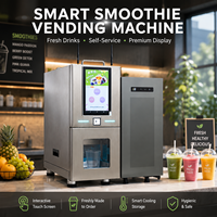Distributeur automatique de smoothies aux fruits frais personnalisés - Anti-vandalisme, à monnayeur, Wi-Fi avec fonction de nettoyage automatique pour les friandises glacées