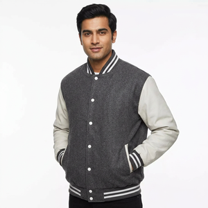 Chaqueta de Béisbol Personalizada de Nueva Llegada, Chaqueta de Béisbol Varsity de Alta Calidad, Chaqueta de Béisbol Resistente al Viento - Product Image 1
