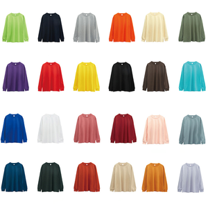 Fabricantes <span class=keywords><strong>de</strong></span> <span class=keywords><strong>Ropa</strong></span>, Logotipo Personalizado, Impresión Económica, 100% Algodón, Bordado, Camisetas Unisex <span class=keywords><strong>de</strong></span> Manga Larga Lisas para Hombre y Mujer - Product Image 1