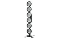 6x 50W LED Projecteurs Linéaires Rétro RGB DMX512 pour Fêtes, Bars, Mariages