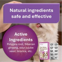 Comprimés de suppléments pour chats et chiens pour la gestion de l'œstrus, apaisant l'agitation, les mictions inappropriées et les morsures - Bonne palatabilité, Vitamines