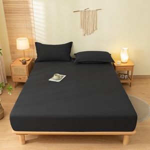 Capa de colchão de fábrica para quarto, lençol de tecido adulto liso tingido, lençol em tamanho <span class=keywords><strong>Queen</strong></span> - Product Image 5