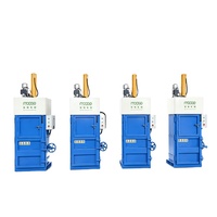 Presse à balles hydraulique verticale et horizontale pour déchets de bouteilles en plastique PP PET HDPE et films plastiques