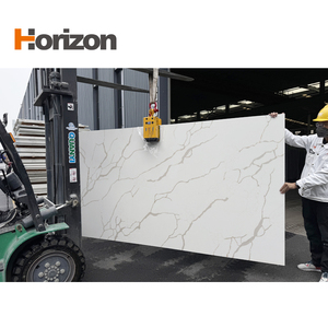 Crystal White <strong>Quartz</strong> <strong>Countertop</strong> Prefab <strong>Quartz</strong> <strong>Countertops</strong> Clear White Calacatta <strong>Quartz</strong> <strong>Slabs</strong> Background Big Stone <strong>Slabs</strong> - Product Image 3