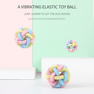 Toptan yüksek kaliteli Pet oyuncaklar köpekler renkli toksik olmayan kokusuz kauçuk Interactivetinkle topu köpek çiğnemek oyuncak - Product Image 3