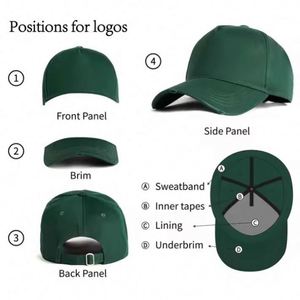 TCAP China High Quality Wholesale Classic Custom Logo Panel Gorras Baseball Caps Hats Mens - Product Image 4