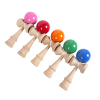 Vente en gros de jouets japonais personnalisés Kendama en bois, épée pour adultes et enfants, balle de compétition pour sports de plein air, jouet œil-main