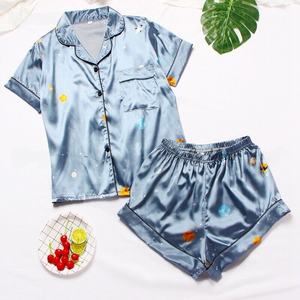 Pijama de bambú para mujer, Conjunto de pijama personalizado de alta calidad de Vietnam, ropa de dormir de algodón de 2 piezas para mujer - Product Image 1