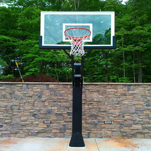 Cerceau de basket-ball à hauteur réglable creusé de vente chaude équipement d'entraînement de basket-ball en plein air avec support - Product Image 2
