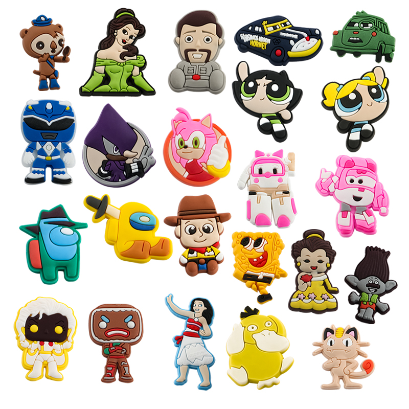 Аксессуары для обуви, новый стиль, красивый резерв, милая мультяшная цена, ПВХ материал, забивные украшения, садовая обувь, цветочный Шарм для обуви