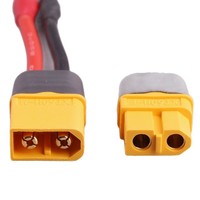 Connecteur XT60H F/M avec gaine pour batterie ESC d'avion modèle, interface d'alimentation T-Plug