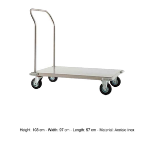 Carrito de Acero Inoxidable 57 × 97 × 103 h cm Gi-Metal - Product Image 3