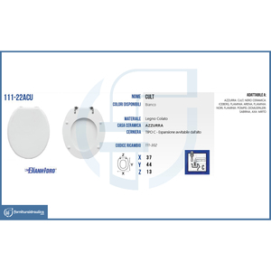 Funda de Asiento de Inodoro Portátil de Plástico Suave para Azzurra Vaso Cult para Baños - Product Image 5